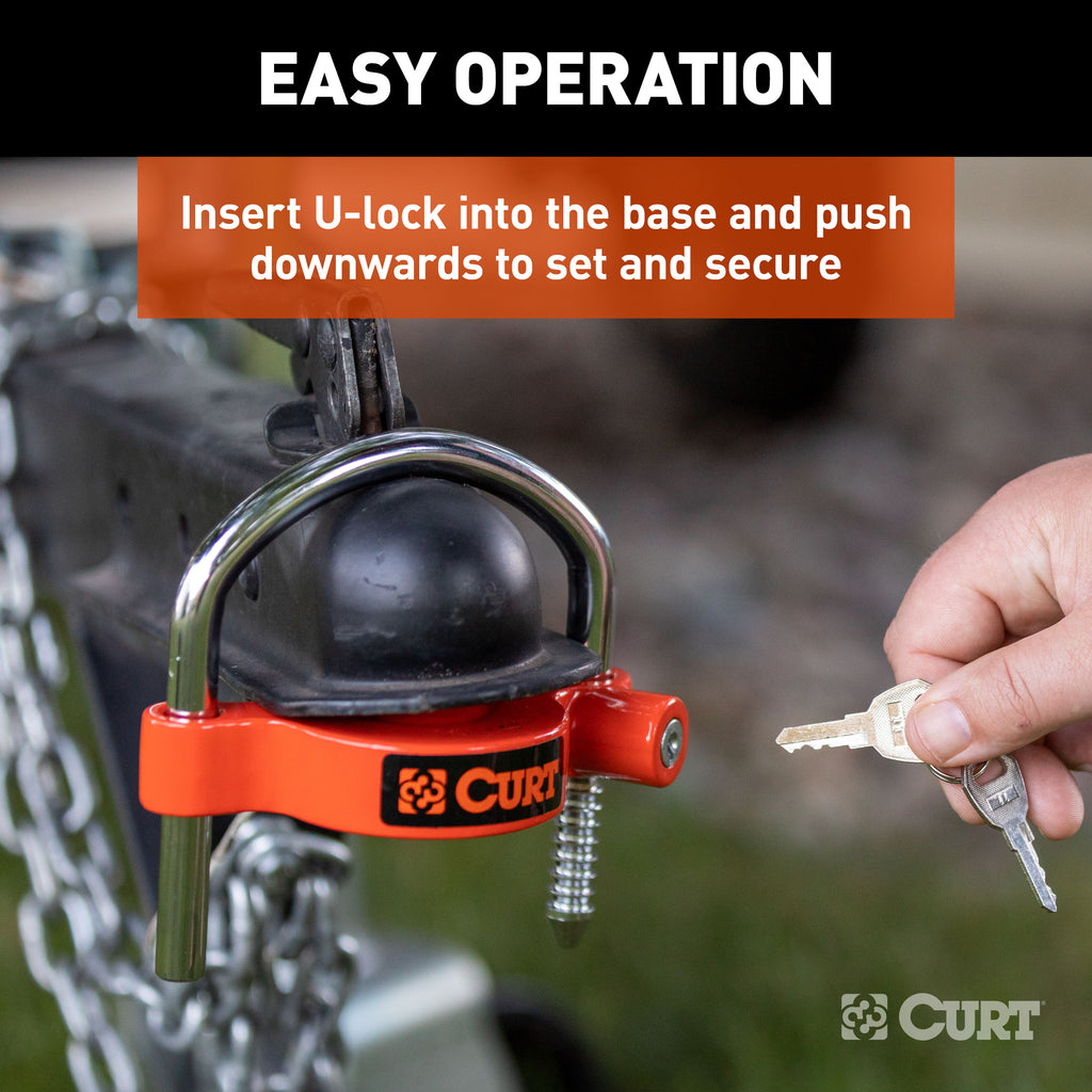 CURT 23090 Universal Trailer Coupler Lock