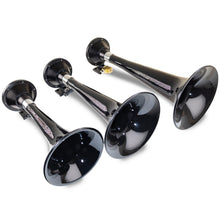 Load image into Gallery viewer, Kleinn Automotive Air Horns 130-1 Black Triple Horn