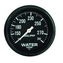 Load image into Gallery viewer, AutoMeter 2313 GAUGE, WATER TEMPERATURE, 2 5/8" 100-280?F, MECHANICAL, BLACK, AUTOGAGE
