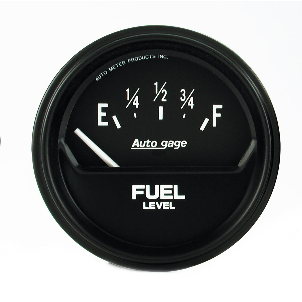 AutoMeter 2316 GAUGE, FUEL LEVEL, 2 5/8", 0OE TO 90OF, ELEC, BLACK, AUTOGAGE