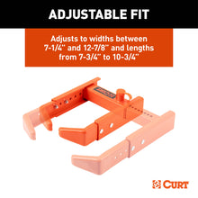Load image into Gallery viewer, CURT 23176 Adjustable Trailer Wheel Lock, 16.5” x 6.5”-8 to 33" x 12-1/2"/R15