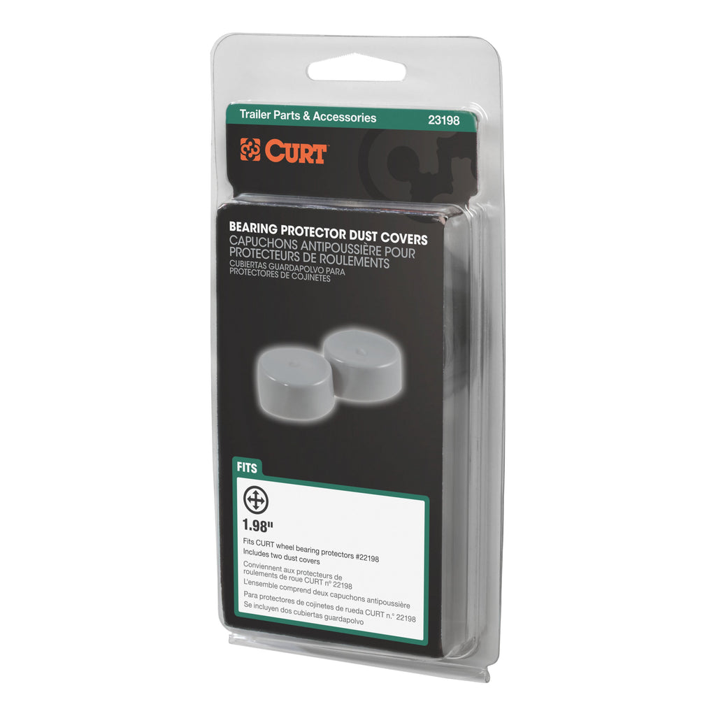 CURT 23198 1.98" Bearing Protector Dust Covers (2-Pack)