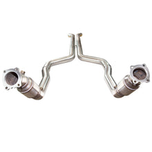 Load image into Gallery viewer, Kooks Custom Headers 23203300 3in. SS GREEN Catted Downpipes. 2016-2018 Cadillac ATS-V. for Select Cadillac ATS