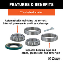 Load image into Gallery viewer, CURT 23210 1" Wheel Bearing Kit