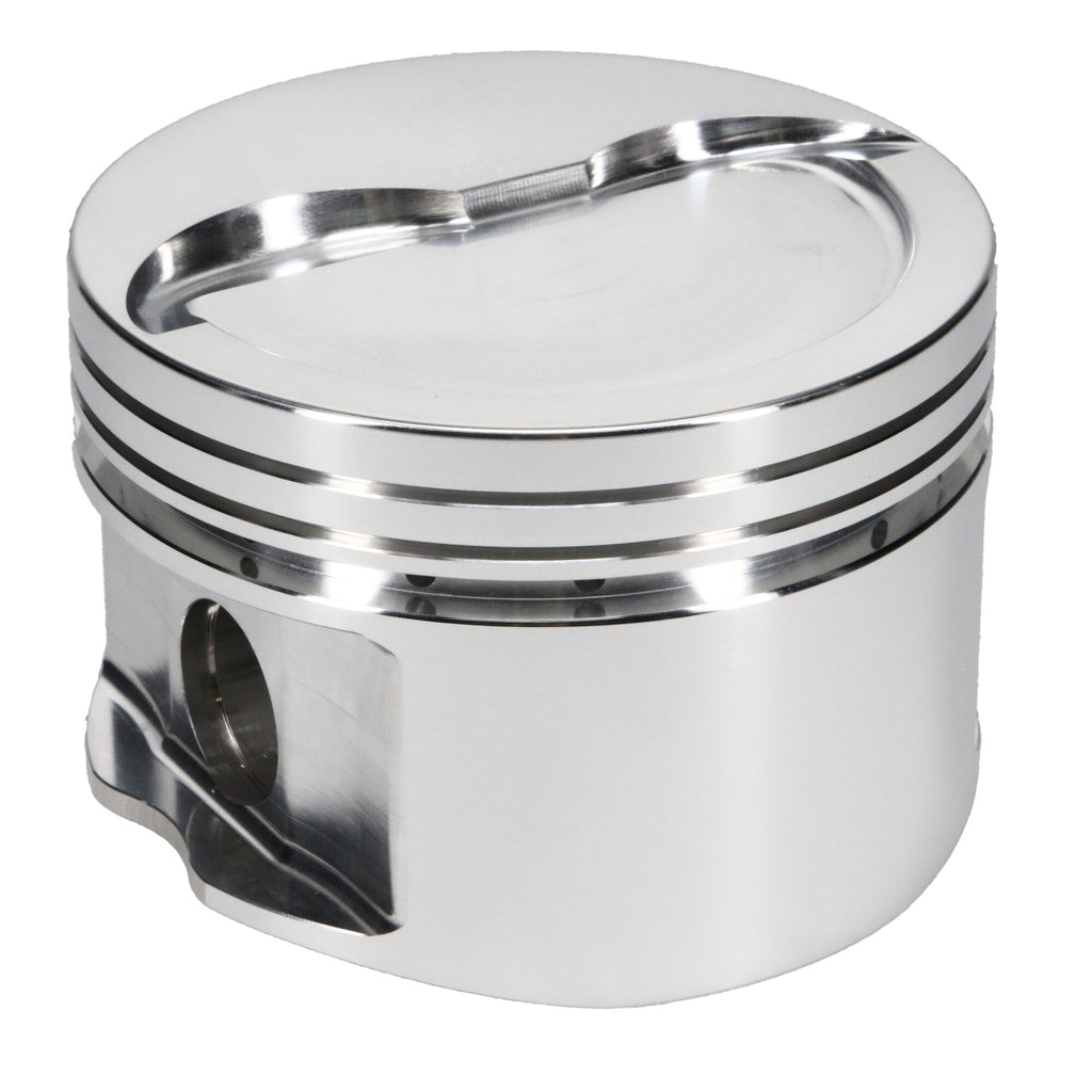 Piston-Single,-2618,-Inv-DomeDish,-4.350-Bore,-2.058-Cd,-0.990-Pin,-Set-Of-1.