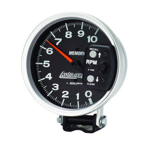 Load image into Gallery viewer, AutoMeter 233902 GAUGE, TACHOMETER, 5", 10K RPM, PEDESTAL W/ PEAK MEMORY, BLACK, AUTO GAGE