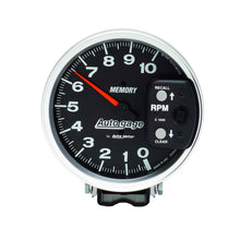 Load image into Gallery viewer, AutoMeter 233902 GAUGE, TACHOMETER, 5", 10K RPM, PEDESTAL W/ PEAK MEMORY, BLACK, AUTO GAGE