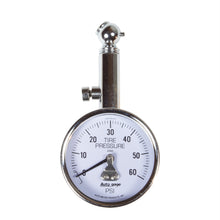 Load image into Gallery viewer, AutoMeter 2343 GAUGE, TIRE PRESSURE, ANALOG, 60PSI, WHITE DIAL, W/ PEAK HOLD, AUTOGAGE
