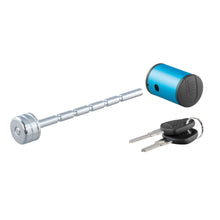 Load image into Gallery viewer, CURT 23503 Coupler Lock (1/4" Pin, 1" to 3" Latch Span, Right-Angle, Chrome)