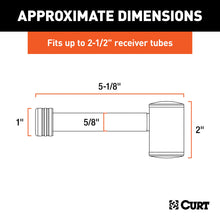 Load image into Gallery viewer, CURT 23504 5/8" Hitch Lock (2" or 2-1/2" Receiver, Right-Angle, Chrome)