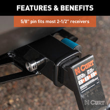 Load image into Gallery viewer, CURT 23504 5/8" Hitch Lock (2" or 2-1/2" Receiver, Right-Angle, Chrome)