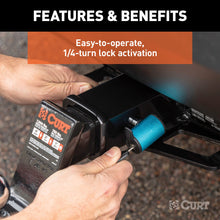 Load image into Gallery viewer, CURT 23504 5/8" Hitch Lock (2" or 2-1/2" Receiver, Right-Angle, Chrome)