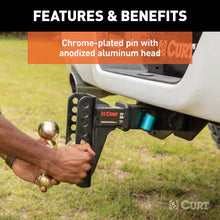 Load image into Gallery viewer, CURT 23504 5/8" Hitch Lock (2" or 2-1/2" Receiver, Right-Angle, Chrome)