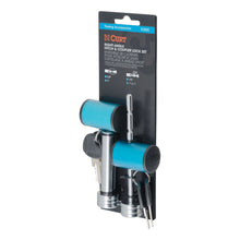 Load image into Gallery viewer, CURT 23505 Right-Angle Hitch &amp; Coupler Lock Set (2" Receiver, 1" to 3" Latch)