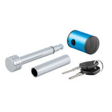 Load image into Gallery viewer, CURT 23506 1/2" Hitch Lock with 5/8" Adapter (1-1/4" or 2" Receiver, Right-Angle, Chrome)