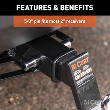Load image into Gallery viewer, CURT 23510 5/8" Hitch Lock (2" Receiver, Right-Angle, Chrome)