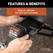 Load image into Gallery viewer, CURT 23510 5/8" Hitch Lock (2" Receiver, Right-Angle, Chrome)