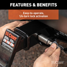 Load image into Gallery viewer, CURT 23516 5/8" Hitch Lock (2" Receiver, Barbell, Stainless)