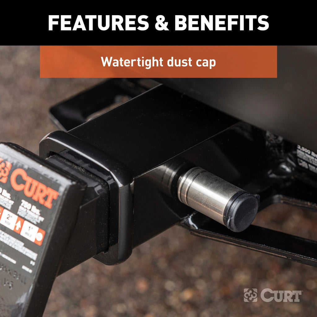 CURT 23516 5/8" Hitch Lock (2" Receiver, Barbell, Stainless)