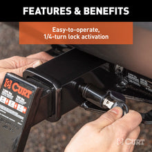 Load image into Gallery viewer, CURT 23518 5/8" Hitch Lock (2" Receiver, Barbell, Black)