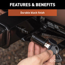 Load image into Gallery viewer, CURT 23518 5/8" Hitch Lock (2" Receiver, Barbell, Black)