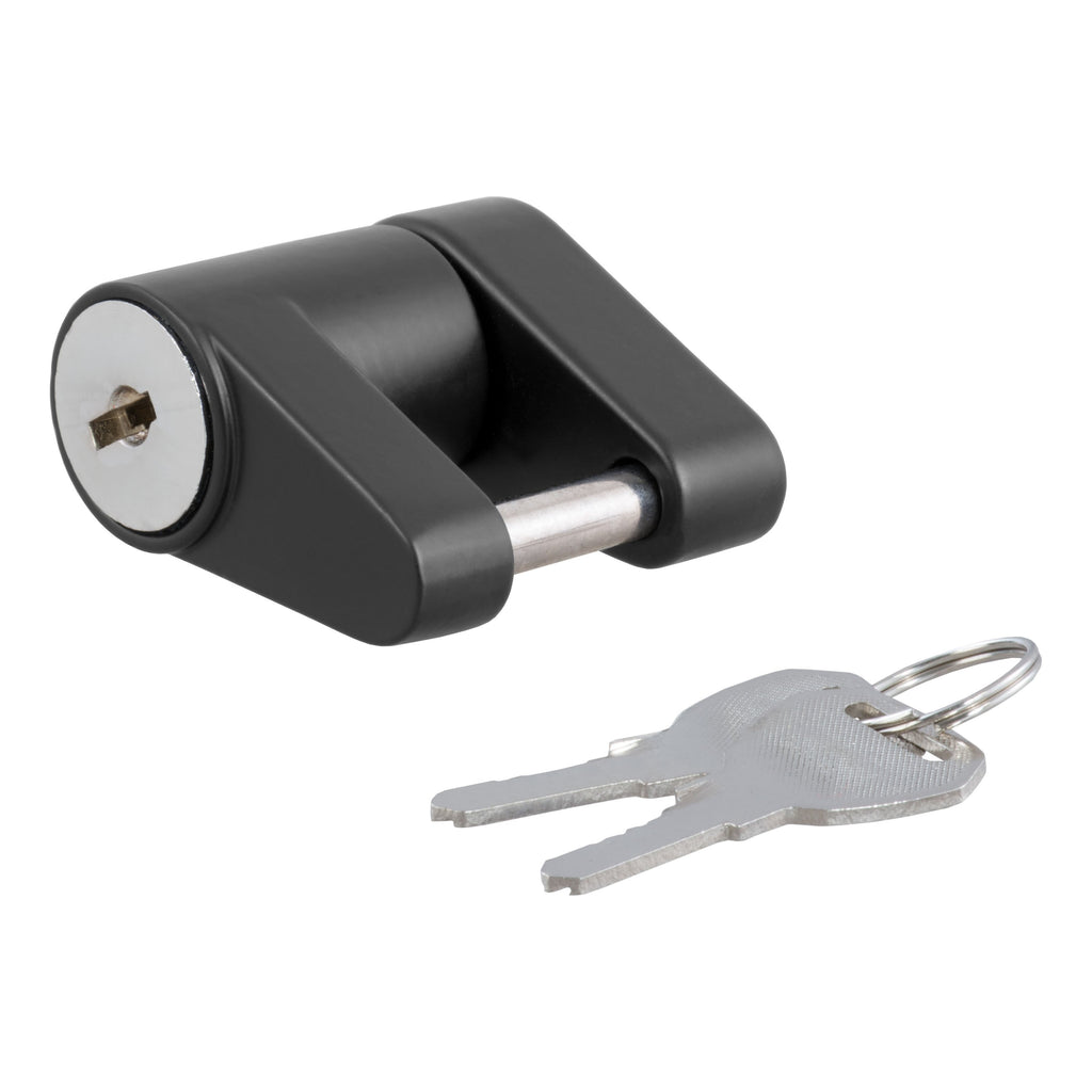CURT 23521 Coupler Lock (1/4" Pin, 3/4" Latch Span, Padlock, Black)