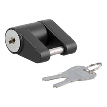 Load image into Gallery viewer, CURT 23521 Coupler Lock (1/4" Pin, 3/4" Latch Span, Padlock, Black)