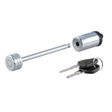 Load image into Gallery viewer, CURT 23523 Coupler Lock (1/4" Pin, 3-3/8" Latch Span, Barbell, Chrome)