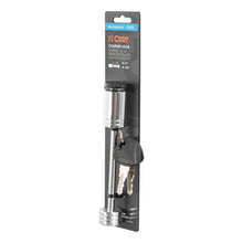 Load image into Gallery viewer, CURT 23523 Coupler Lock (1/4" Pin, 3-3/8" Latch Span, Barbell, Chrome)