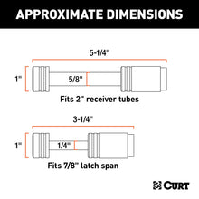 Load image into Gallery viewer, CURT 23526 Hitch &amp; Coupler Lock Set (2" Receiver, 7/8" Latch)
