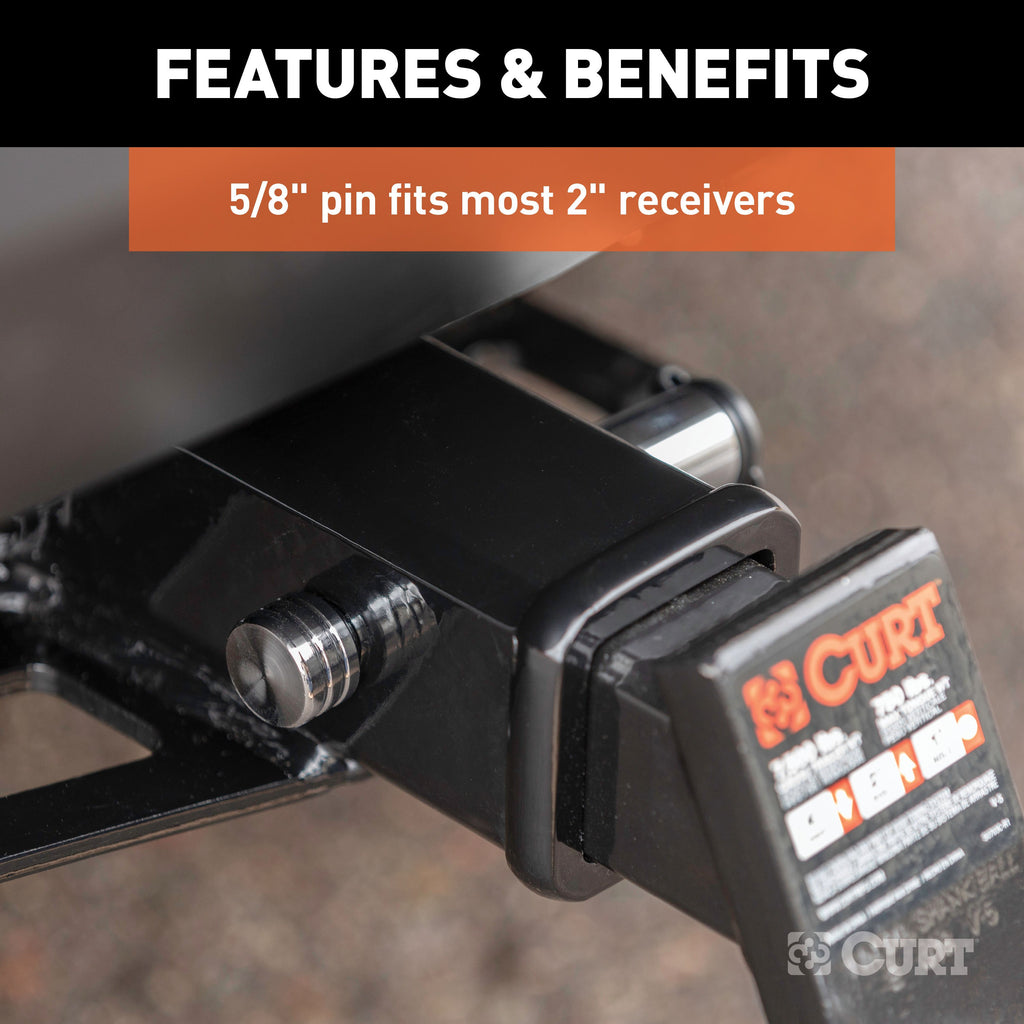 CURT 23526 Hitch & Coupler Lock Set (2" Receiver, 7/8" Latch)