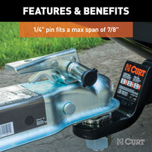 Load image into Gallery viewer, CURT 23526 Hitch &amp; Coupler Lock Set (2" Receiver, 7/8" Latch)