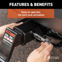 Load image into Gallery viewer, CURT 23527 Hitch &amp; Coupler Lock Set (2" Receiver, 2-1/2" Latch)