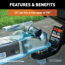 Load image into Gallery viewer, CURT 23527 Hitch &amp; Coupler Lock Set (2" Receiver, 2-1/2" Latch)