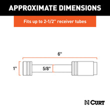 Load image into Gallery viewer, CURT 23528 5/8" Hitch Lock (2" or 2-1/2" Receiver, Barbell, Chrome)