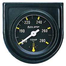 Load image into Gallery viewer, AutoMeter 2352 GAUGE CONSOLE, WATER TEMP, 1.5", 280?F, MECH, BLK DIAL, BLK BEZEL, AUTOGAGE