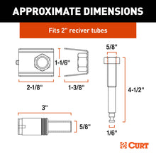 Load image into Gallery viewer, CURT 23535 Anti-Rattle Hitch Lock, Fits 2" Receivers