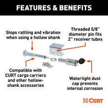 Load image into Gallery viewer, CURT 23535 Anti-Rattle Hitch Lock, Fits 2" Receivers