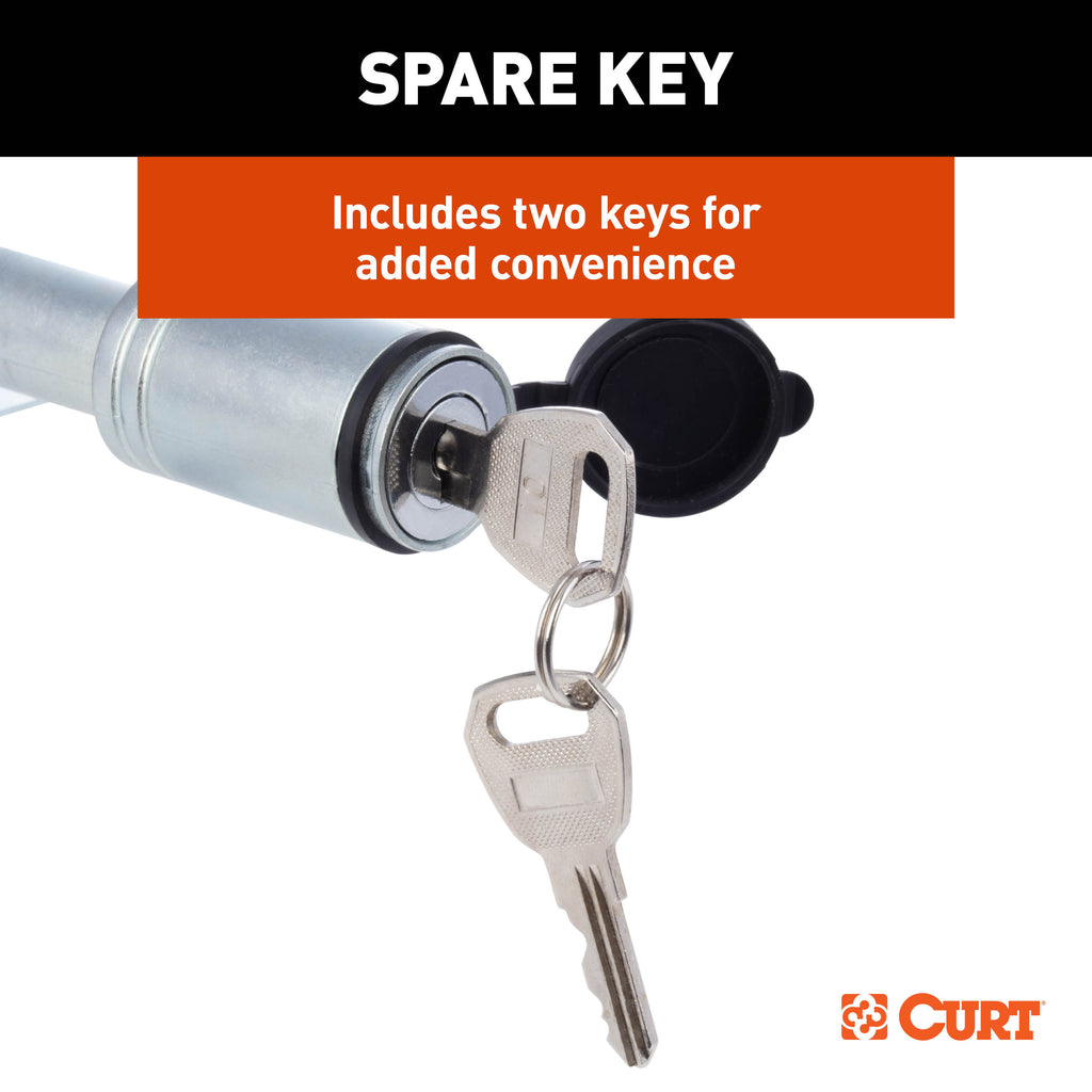 CURT 23535 Anti-Rattle Hitch Lock, Fits 2" Receivers