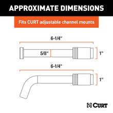 Load image into Gallery viewer, CURT 23556 Channel Mount Lock Set (5/8" Diameter)