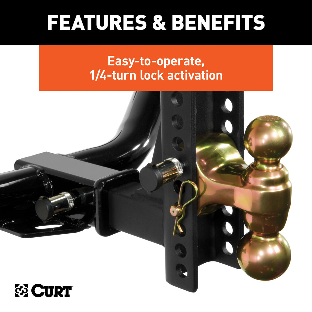 CURT 23556 Channel Mount Lock Set (5/8" Diameter)