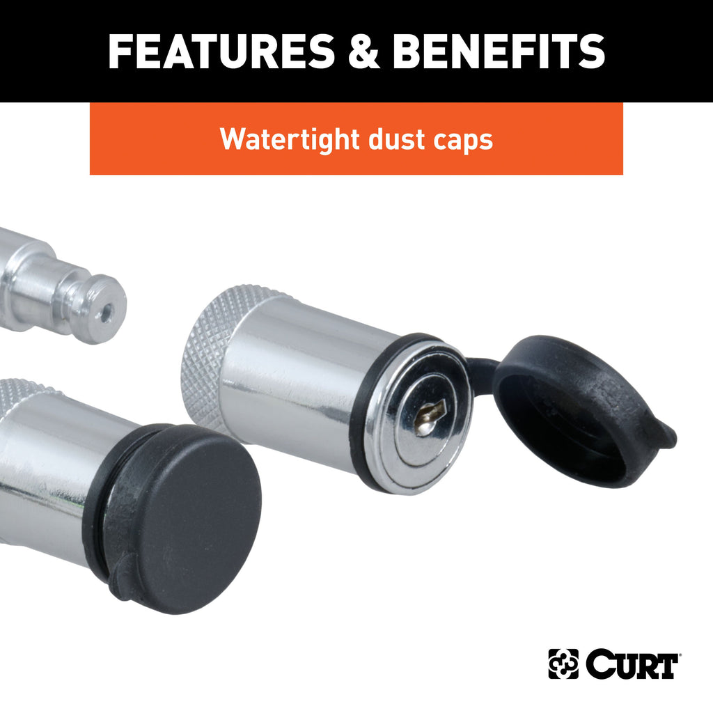 CURT 23556 Channel Mount Lock Set (5/8" Diameter)