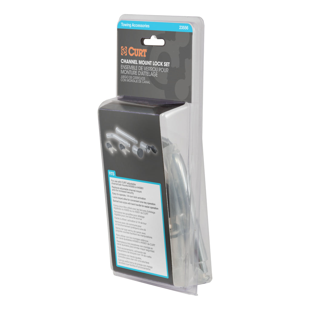 CURT 23556 Channel Mount Lock Set (5/8" Diameter)