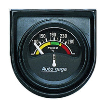 Load image into Gallery viewer, AutoMeter 2355 GAUGE CONSOLE, WATER TEMP, 1.5", 280?F, ELEC, BLK DIAL, BLK BEZEL, AUTOGAGE
