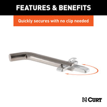 Load image into Gallery viewer, CURT 23581 1/2" Swivel Hitch Pin (1-1/4" Receiver, Stainless, Packaged)