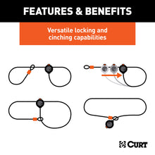 Load image into Gallery viewer, CURT 23670 Multi-Use Cable Lock (6' x 3/8" Cable, Vinyl-Coated Braided Steel)