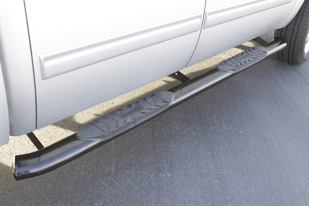Lund 23891007 5 Inch Oval Curved Nerf Bar for Select Chevrolet Silverado 1500, Chevrolet Silverado Classic, Chevrolet Silverado HD, Chevrolet Silverado HD Classic, Chevrolet Silverado HD, Chevrolet Silverado 3500, Chevrolet Silverado Classic, Chevrolet