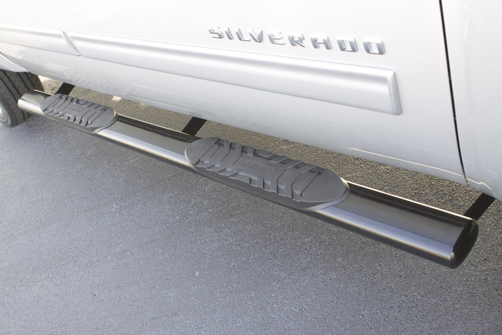 Lund 23986004 5 Inch Oval Straight Nerf Bar for Select Chevrolet Silverado 1500, Chevrolet Silverado Classic, Chevrolet Silverado HD, Chevrolet Silverado HD Classic, Chevrolet Silverado 2500, Chevrolet Silverado HD, Chevrolet Silverado 3500, Chevrolet