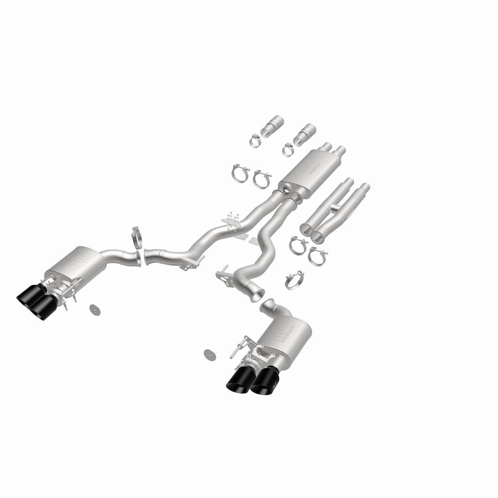 MagnaFlow Exhaust Products 19646 xMOD Series Black Chrome Tips Cat-Back System for Select Ford Mustang