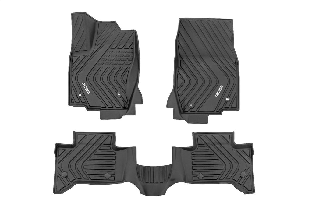 Rough Country FF-71618 Flex-Fit Floor Mats for Select Toyota Land Cruiser